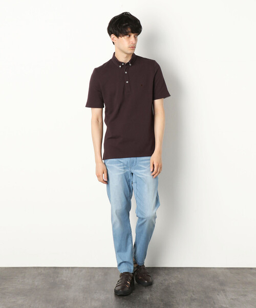 COMME CA COMMUNE(コムサコミューン)の「バーズアイ ポロシャツ(ポロシャツ・メンズ・ホワイト/ブラック/ダークブラウン/ネイビー/ブルー/グリーン・LARGE/MEDIUM/SMALL/X-LARGE)」の11枚目の写真