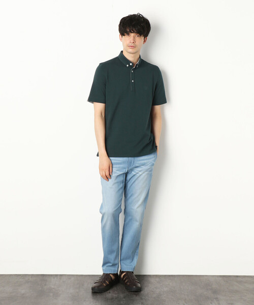 COMME CA COMMUNE(コムサコミューン)の「バーズアイ ポロシャツ(ポロシャツ・メンズ・ホワイト/ブラック/ダークブラウン/ネイビー/ブルー/グリーン・LARGE/MEDIUM/SMALL/X-LARGE)」の12枚目の写真