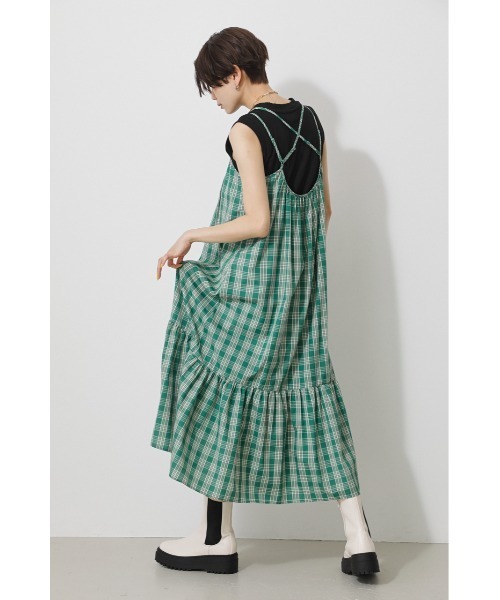 MOUSSY ワンピース　チェック柄 セール】ASYMMETRY CHECK ドレス（ワンピース）｜MOUSSY