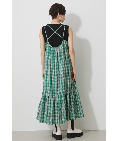 CHECK CAMISOLE ONEPIECE/チェックキャミソールワンピース