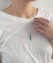 ターコイズプレートネックレス