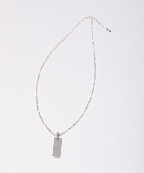 PAGEBOY（ページボーイ）の「ターコイズプレートネックレス（ネックレス・レディース・シルバー・FREE）」の5枚目の写真