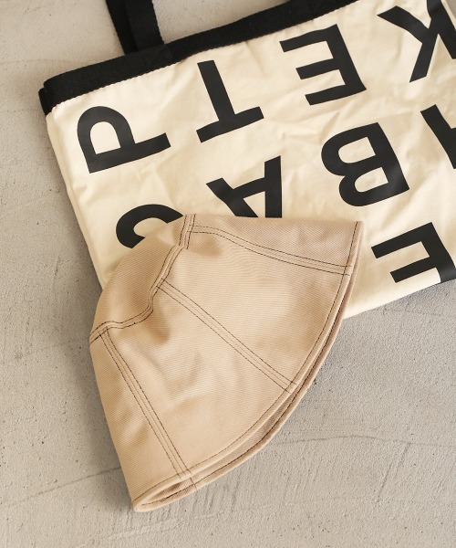 Bab（バブ）の「ステッチデザインキャンバスバケットハット（ハット・レディース・ブラック/ベージュ/アイボリー・ONESIZE）」の8枚目の写真