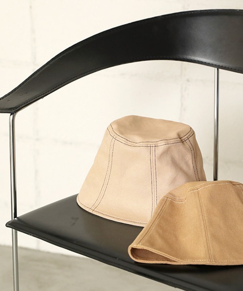 Bab（バブ）の「ステッチデザインキャンバスバケットハット（ハット・レディース・ブラック/ベージュ/アイボリー・ONESIZE）」の16枚目の写真