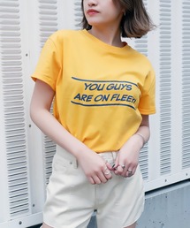 ロールアップロゴTシャツ
