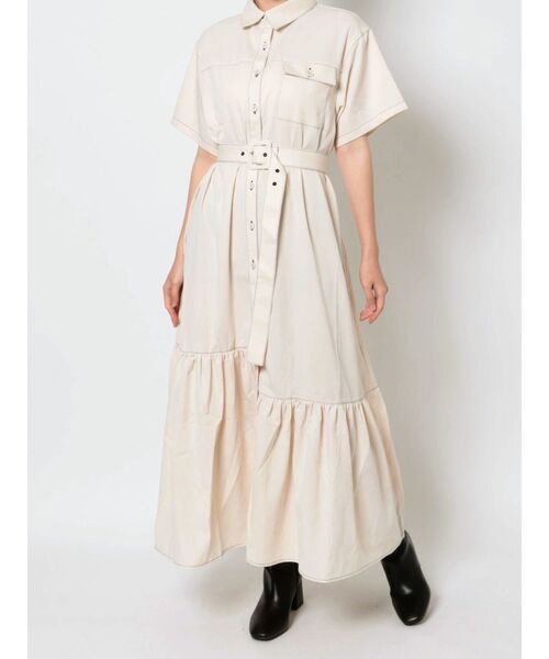 jouetie（ジュエティ）の「ハーフスリーブカラーステッチロング