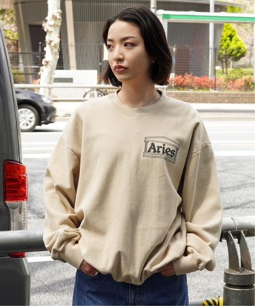 ARIES（アリーズ）の「【ARIES / アリーズ】PREMIUM TEMPLE SWEATSHIRT（スウェット・メンズ・ベージュ/パープル系その他・X-LARGE/MEDIUM/LARGE）」の2枚目の写真