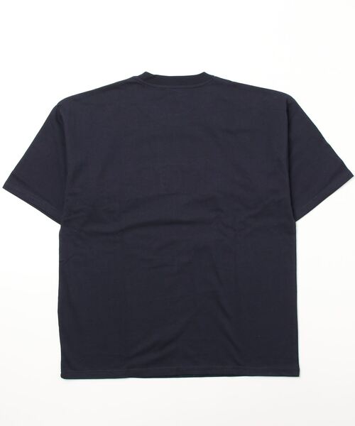 CONVERSE（コンバース）の「CONVERSE（コンバース）カレッジロゴアップリケTシャツ（Tシャツ/カットソー・メンズ・ネイビー/グリーン/ホワイト/スミクロ・L/LL/M）」の5枚目の写真