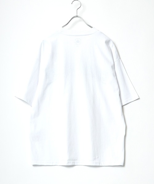 CONVERSE（コンバース）の「CONVERSE（コンバース）カレッジロゴアップリケTシャツ（Tシャツ/カットソー・メンズ・ネイビー/グリーン/ホワイト/スミクロ・L/LL/M）」の7枚目の写真