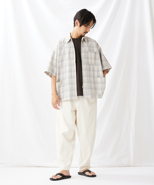 JOURNAL STANDARD(ジャーナルスタンダード)の「オンブレチェック バーバーシャツジャケット(シャツ/ブラウス・メンズ・ベージュ/グレー/ネイビー・MEDIUM/LARGE)」の13枚目の写真