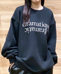 SUPERTHANKS | フロントプリント/ワンポイント オーバーサイズヘビーウエイトクルーネックスウェット ビッグシルエットトレーナー(ユニセックス)HEAVY WEIGHT dramatique CREWNECK BIC SWEAT(スウェット)