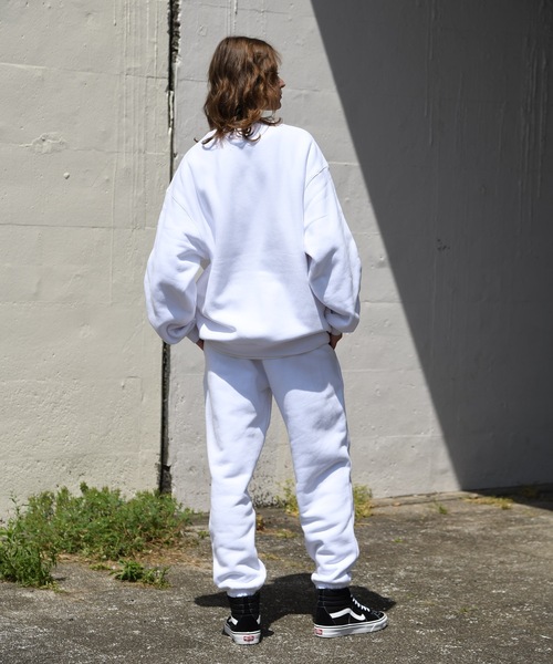 SUPERTHANKS（スーパーサンクス）の「フロントプリント/ワンポイント オーバーサイズヘビーウエイトクルーネックスウェット ビッグシルエットトレーナー（ユニセックス）HEAVY WEIGHT dramatique CREWNECK BIC SWEAT（スウェット・メンズ・ブラック/グレイッシュベージュ/ホワイト/アッシュグレー・L/M/S）」の7枚目の写真