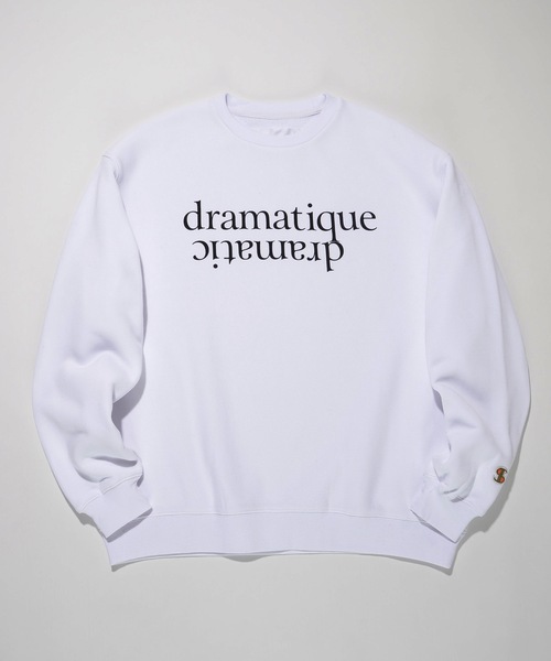 SUPERTHANKS（スーパーサンクス）の「フロントプリント/ワンポイント オーバーサイズヘビーウエイトクルーネックスウェット ビッグシルエットトレーナー（ユニセックス）HEAVY WEIGHT dramatique CREWNECK BIC SWEAT（スウェット・メンズ・ブラック/グレイッシュベージュ/ホワイト/アッシュグレー・L/M/S）」の14枚目の写真
