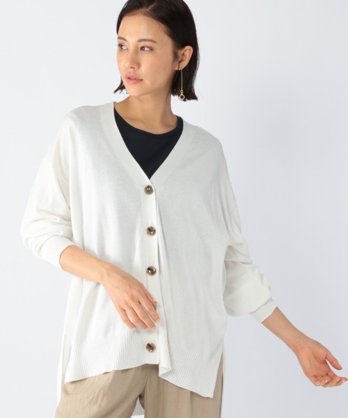 BARNYARDSTORM（バンヤードストーム）の「BARNYARDSTORM / ワイドライトカーデ（カーディガン/ボレロ・レディース・ホワイト/ブラック/グレー/カーキ/ブルー・FREE）」の2枚目の写真