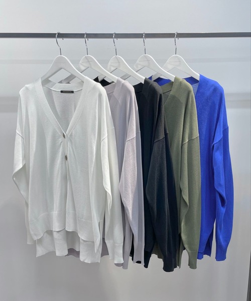 BARNYARDSTORM（バンヤードストーム）の「BARNYARDSTORM / ワイドライトカーデ（カーディガン/ボレロ・レディース・ホワイト/ブラック/グレー/カーキ/ブルー・FREE）」の21枚目の写真