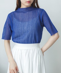 SENSE OF PLACE by URBAN RESEARCH | リブハイネックシアーセーター(5分袖)(ニット/セーター)