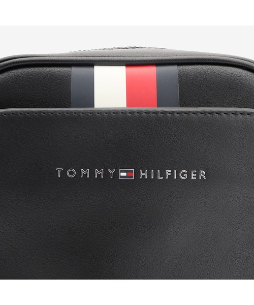 TOMMY HILFIGER(トミーヒルフィガー)の「グローバルストライプミニリポーターバッグ(ショルダーバッグ・メンズ・ブラック・FREE)」の5枚目の写真