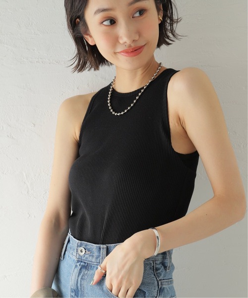 JOURNAL STANDARD（ジャーナルスタンダード）の「《追加2》カップツキアメスリインナー（タンクトップ・レディース・ブラック/ホワイト/グリーン・FREE）」の5枚目の写真