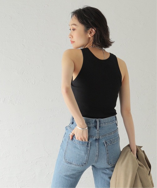 JOURNAL STANDARD（ジャーナルスタンダード）の「《追加2》カップツキアメスリインナー（タンクトップ・レディース・ブラック/ホワイト/グリーン・FREE）」の7枚目の写真