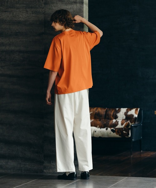epnok(エプノック)の「Cotton Twill 1Tuck Easy Pants/コットンツイルワンタックイージーパンツ(スラックス・メンズ・オフホワイト/グリーン・SMALL/MEDIUM/LARGE)」の8枚目の写真