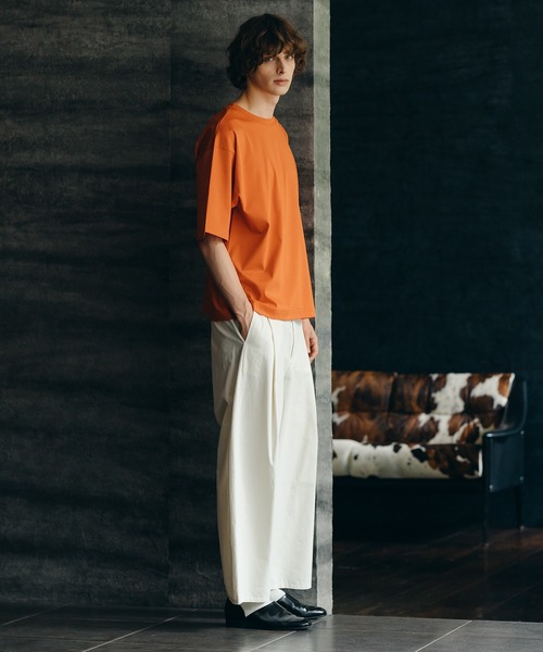 epnok(エプノック)の「Cotton Twill 1Tuck Easy Pants/コットンツイルワンタックイージーパンツ(スラックス・メンズ・オフホワイト/グリーン・SMALL/MEDIUM/LARGE)」の7枚目の写真