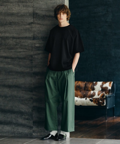 epnok(エプノック)の「Cotton Twill 1Tuck Easy Pants/コットンツイルワンタックイージーパンツ(スラックス・メンズ・オフホワイト/グリーン・SMALL/MEDIUM/LARGE)」の21枚目の写真