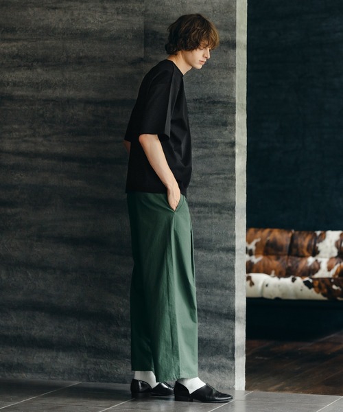 epnok(エプノック)の「Cotton Twill 1Tuck Easy Pants/コットンツイルワンタックイージーパンツ(スラックス・メンズ・オフホワイト/グリーン・SMALL/MEDIUM/LARGE)」の22枚目の写真