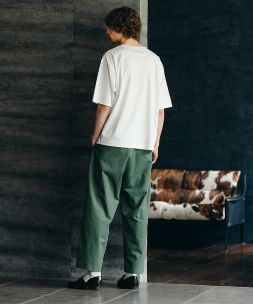 epnok(エプノック)の「Cotton Twill 1Tuck Easy Pants/コットンツイルワンタックイージーパンツ(スラックス・メンズ・オフホワイト/グリーン・SMALL/MEDIUM/LARGE)」の20枚目の写真