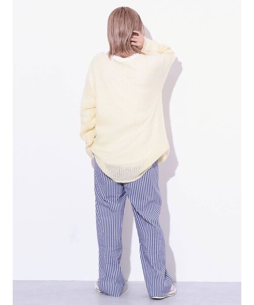 Ungrid(アングリッド)の「ルーズラフストライプパンツ(その他パンツ・レディース・グリーン/ブルー・FREE)」の15枚目の写真