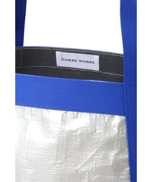 human woman（ヒューマンウーマン）の「◆ナイロントートBAG（トートバッグ・レディース・ブルー/ホワイト系その他・ﾌﾘ-）」の10枚目の写真