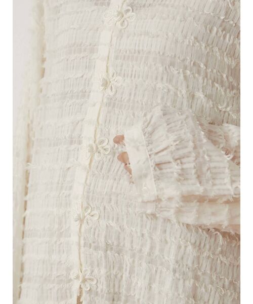 merry jenny（メリージェニー）の「シアーフリンジチャイナシャツ（シャツ/ブラウス・レディース・アイボリー/ピンク・FREE）」の3枚目の写真