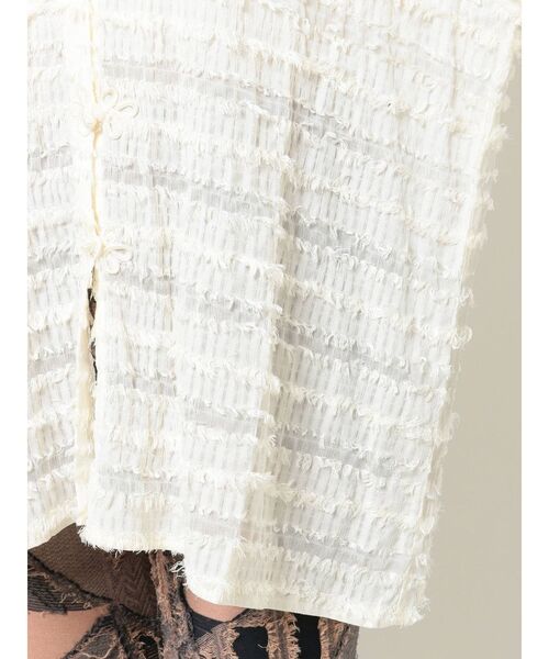 merry jenny（メリージェニー）の「シアーフリンジチャイナシャツ（シャツ/ブラウス・レディース・アイボリー/ピンク・FREE）」の20枚目の写真