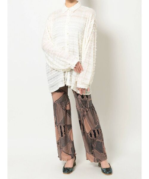 merry jenny（メリージェニー）の「シアーフリンジチャイナシャツ（シャツ/ブラウス・レディース・アイボリー/ピンク・FREE）」の11枚目の写真