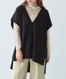 HER CLOSET | 【shemoshelly】ディープVニットベスト(ベスト)