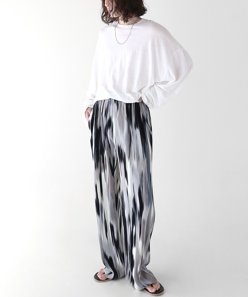 minsobi（ミンソビ）の「マーブル柄プリーツパンツ（その他パンツ・メンズ・ブラウン/ブラック・FREE）」の7枚目の写真