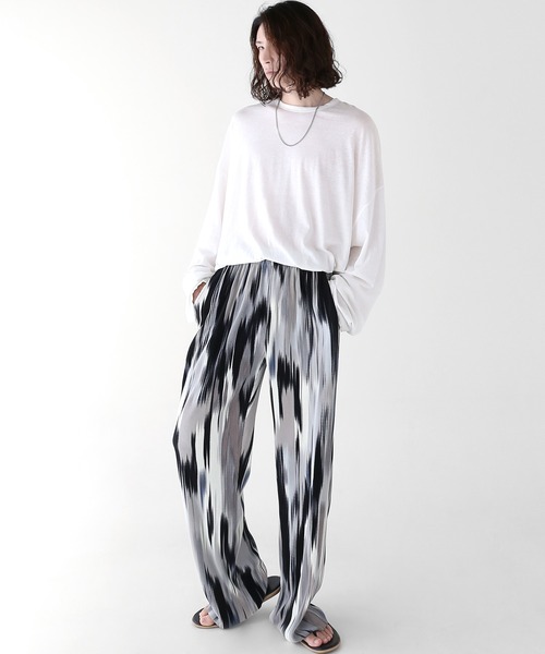 minsobi（ミンソビ）の「マーブル柄プリーツパンツ（その他パンツ・メンズ・ブラウン/ブラック・FREE）」の8枚目の写真