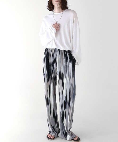 minsobi（ミンソビ）の「マーブル柄プリーツパンツ（その他パンツ・メンズ・ブラウン/ブラック・FREE）」の6枚目の写真