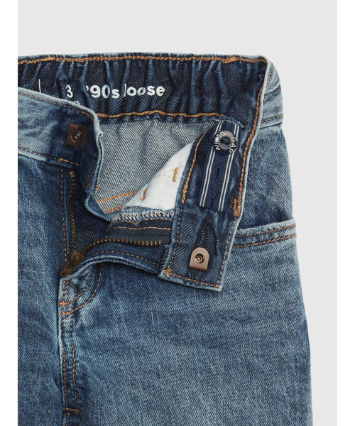 GAP(ギャップ)の「'90s ルーズ オーガニックコットン デニム (ベビー)(デニムパンツ・キッズ・ライトインディゴブルー/ブラック/ブルー・2 YRS/3 YRS/5 YRS/18-24M/12-18M/4 YRS)」の11枚目の写真