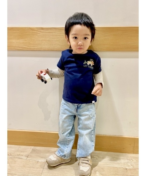 GAP(ギャップ)の「'90s ルーズ オーガニックコットン デニム (ベビー)(デニムパンツ・キッズ・ライトインディゴブルー/ブラック/ブルー・2 YRS/3 YRS/5 YRS/18-24M/12-18M/4 YRS)」の14枚目の写真