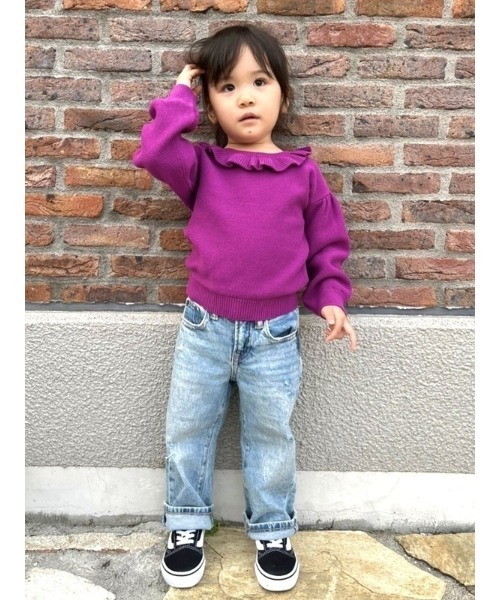 GAP(ギャップ)の「'90s ルーズ オーガニックコットン デニム (ベビー)(デニムパンツ・キッズ・ライトインディゴブルー/ブラック/ブルー・2 YRS/3 YRS/5 YRS/18-24M/12-18M/4 YRS)」の16枚目の写真