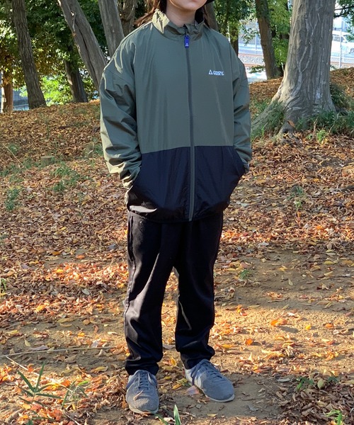 GERRY（ジェリー）の「【30】〔GERRY/ジェリー〕裏トリコット切り替え スタンドジャケット（ナイロンジャケット・キッズ・ブラック/ダークグレー/カーキ/ネイビー/ブラック系その他/ブルー・130/160/150/140）」の21枚目の写真