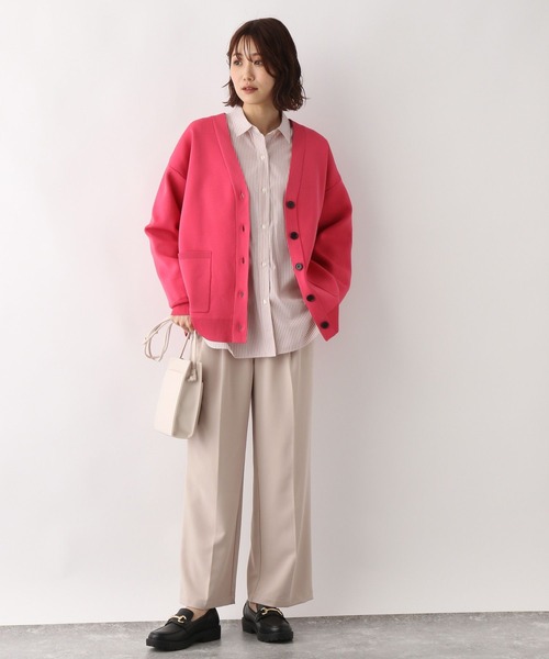 GLOBAL WORK（グローバルワーク）の「ウツクシルエットワイドパンツ/352217（その他パンツ・レディース・ブラック/ブラウン/ライトベージュ/ブルー・SMALL/MEDIUM/LARGE）」の9枚目の写真