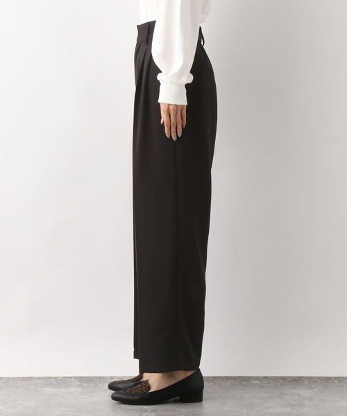 GLOBAL WORK（グローバルワーク）の「ウツクシルエットワイドパンツ/352217（その他パンツ・レディース・ブラック/ブラウン/ライトベージュ/ブルー・SMALL/MEDIUM/LARGE）」の22枚目の写真