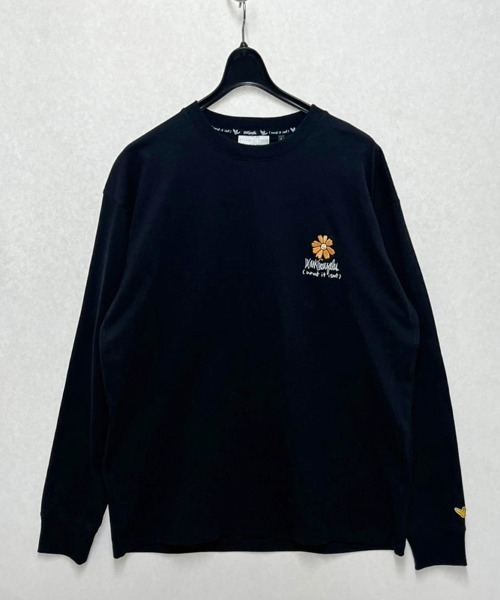 （What it isNt）ART BY MARKGONZALES（ワットイットイズント）の「What it isNt-MG【62302】-L/S TEE/(ワットイットイズント) アートバイ マークゴンザレス /ロンT（Tシャツ/カットソー・メンズ・ホワイト/ブラック・L/XL）」の4枚目の写真