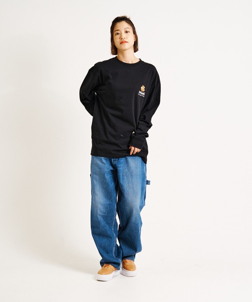 （What it isNt）ART BY MARKGONZALES（ワットイットイズント）の「What it isNt-MG【62302】-L/S TEE/(ワットイットイズント) アートバイ マークゴンザレス /ロンT（Tシャツ/カットソー・メンズ・ホワイト/ブラック・L/XL）」の20枚目の写真