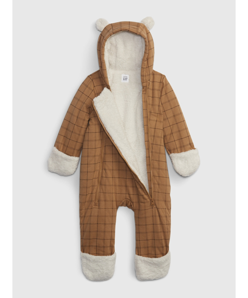 GAP（ギャップ）の「くまさんボアボディオール (ベビー)（その他アウター・キッズ・ブラウン/ピンク・6-12M/12-18M/3-6M/0-3M）」の4枚目の写真