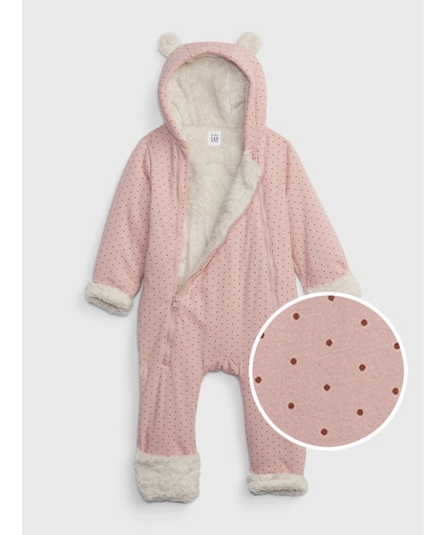 GAP（ギャップ）の「くまさんボアボディオール (ベビー)（その他アウター・キッズ・ブラウン/ピンク・6-12M/12-18M/3-6M/0-3M）」の2枚目の写真