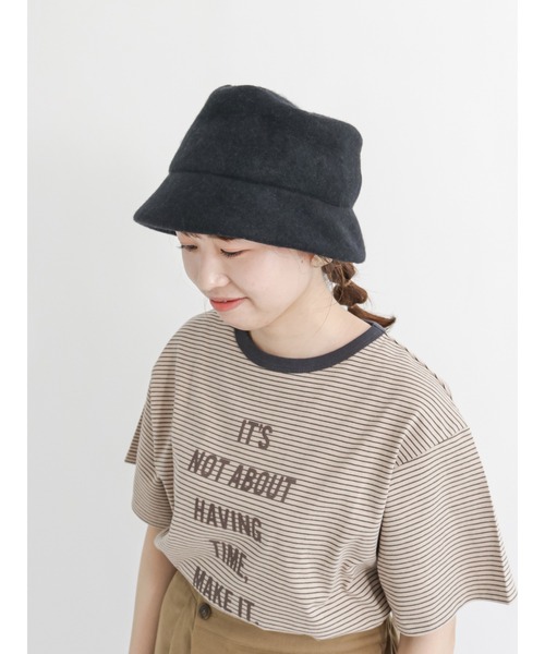 Samansa Mos2(サマンサ モスモス)の「ウールソフトハット(ハット・レディース・ブラック/モカ/キャメル・フリ-)」の8枚目の写真