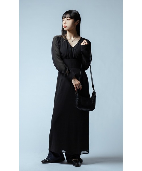 Adoon plain（アドーンプレーン）の「スタイルアップワンピース（ワンピース・レディース・ホワイト/ブラック/ブラック系その他・MEDIUM/LARGE）」の10枚目の写真