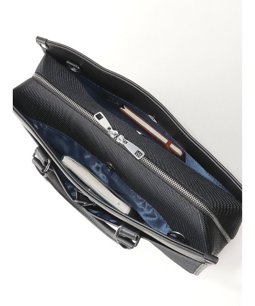 TAKA-Q（タカキュー）の「タカキューメンズ/TAKA-Q:MEN 変形市松 2WAY ブリーフバッグ A4対応（ビジネスバッグ・メンズ・グレー/ブラック・FREE）」の16枚目の写真